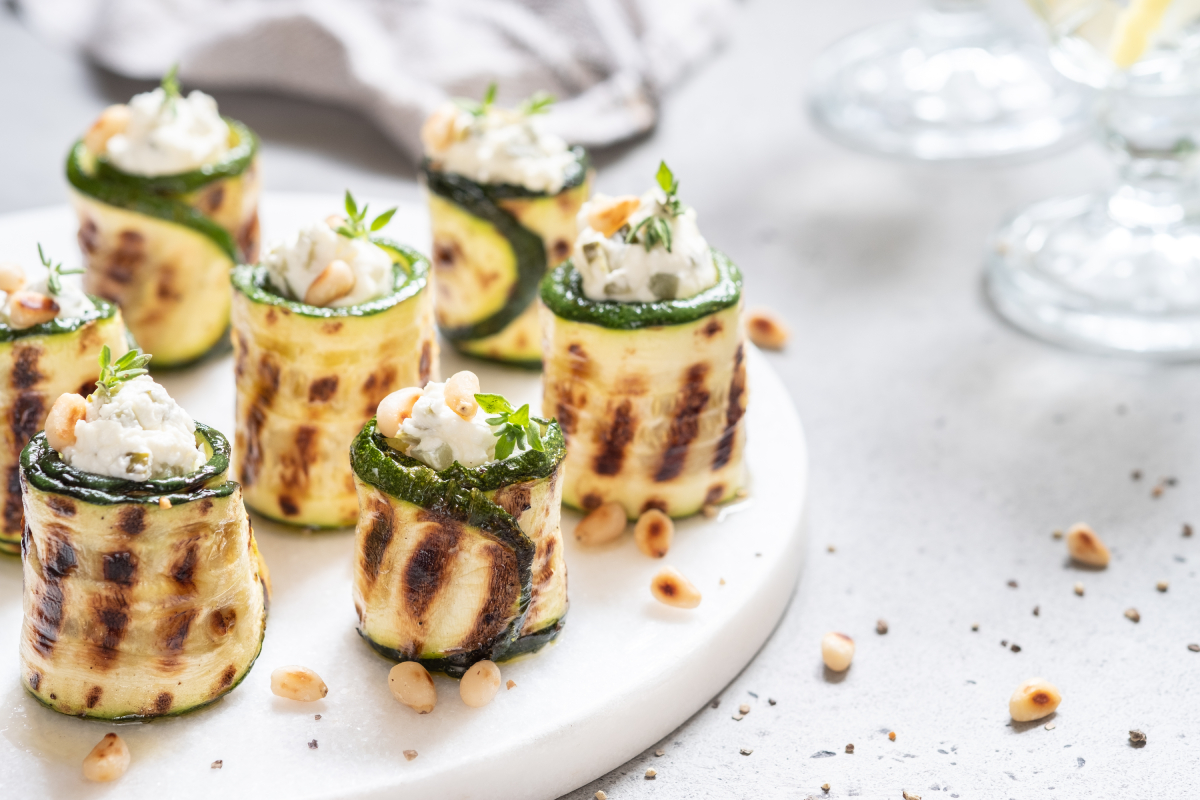 Dietmed - ROTOLINI DI ZUCCHINE CON TONNO E FORMAGGIO FRESCO