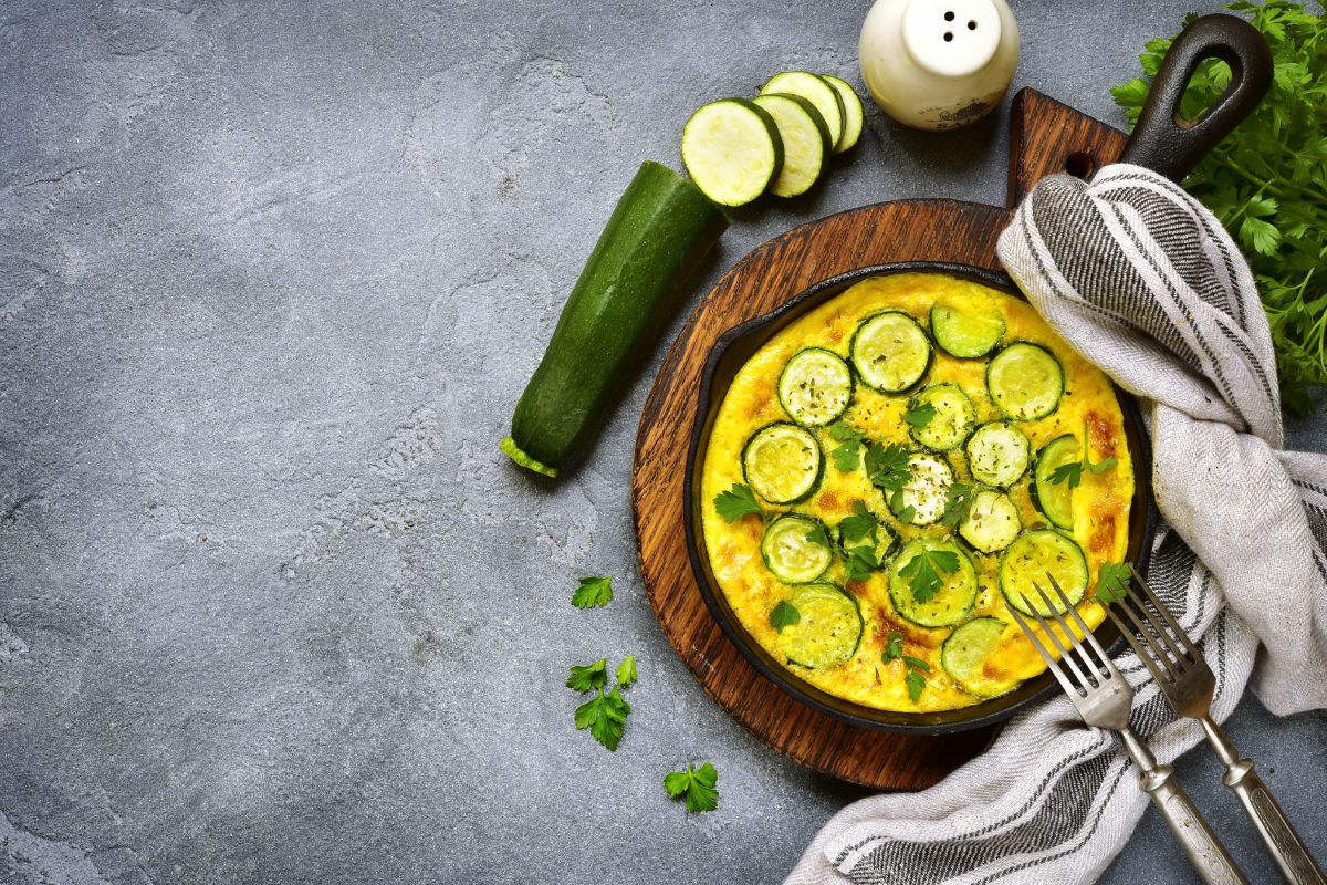 Dietmed - FRITTATA DI MERLUZZO E ZUCCHINE