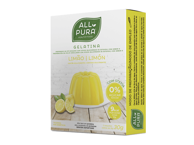 ALLPURA GELATINA STEVIA | LIMON 2 X 15G