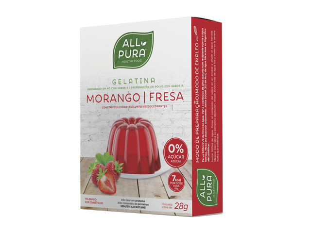 ALLPURA GELATINA ZERO | MORANGO 1 x 28g