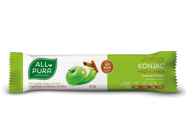 ALLPURA BARRA DE CEREAIS COM KONJAC | MACA E CANELA 31.5g