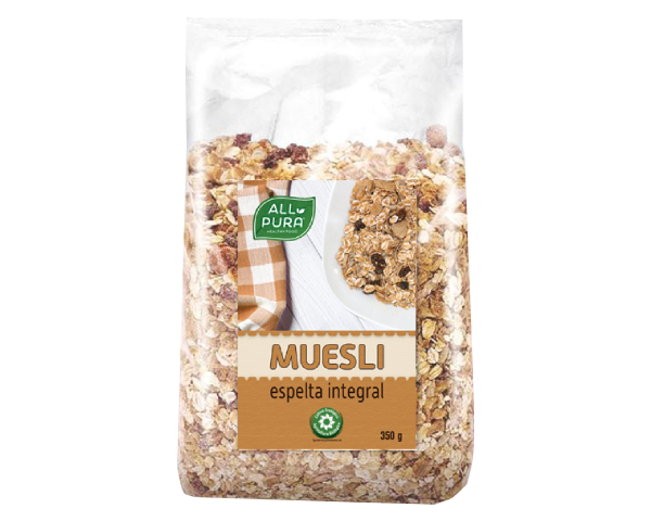 ALLPURA MUESLI DE ESPELTA INTEGRAL | 350g