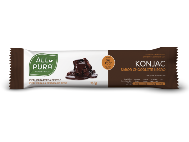 ALLPURA BARRA DE CEREAIS COM KONJAC | CHOCOLATE NEGRO 31.5g