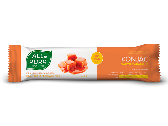 ALLPURA BARRA DE CEREAIS COM KONJAC | CARAMELO 31,5g