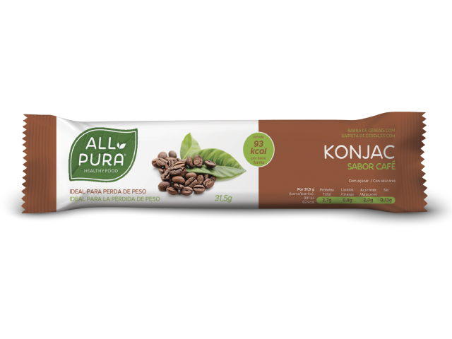 ALLPURA BARRA DE CEREAIS COM KONJAC | CAFE 31.5g