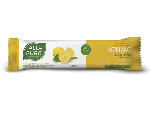 ALLPURA BARRA DE CEREAIS COM KONJAC | LIMAO 31.5g